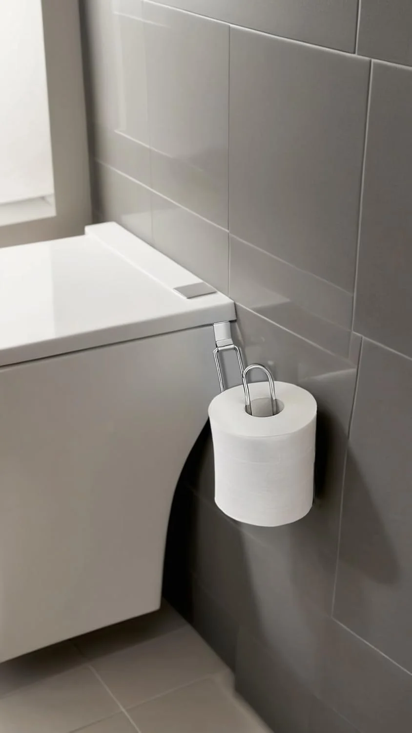 جا دستمال کاغذی کروم Sweet seven - مناسب برای نصب روی مخزن توالت جا دستمال کاغذی کروم Sweet seven - مناسب برای نصب روی مخزن توالت