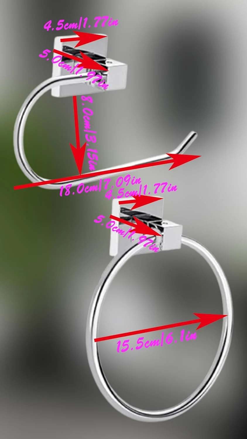 ست جا دستمال توالت دیواری و حلقه حوله استیل ضد زنگ Sweet Seven - مجموعه لوازم جانبی حمام برای سازماندهی صرفه جویی در فضا (2 بسته) ست جا دستمال توالت دیواری و حلقه حوله استیل ضد زنگ Sweet Seven - مجموعه لوازم جانبی حمام برای سازماندهی صرفه جویی در فضا (2 بسته)