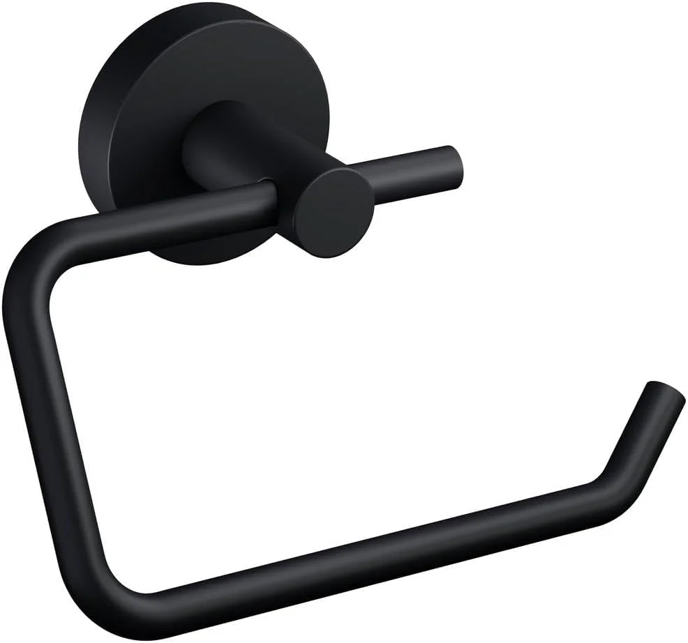 tesa Moon Black Toilet Roll Holder w/o L