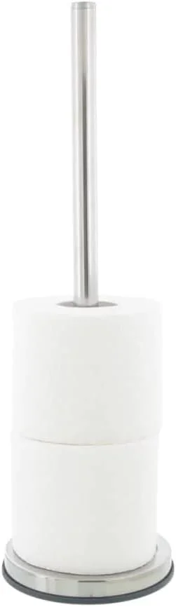 Tiger Toilet Roll Stand, Stainless Steel, Chrome, 13.4 x 42.9 x 13.4 cm