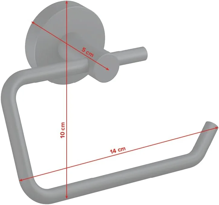 tesa Moon Black Toilet Roll Holder w/o L tesa Moon Black Toilet Roll Holder w/o L