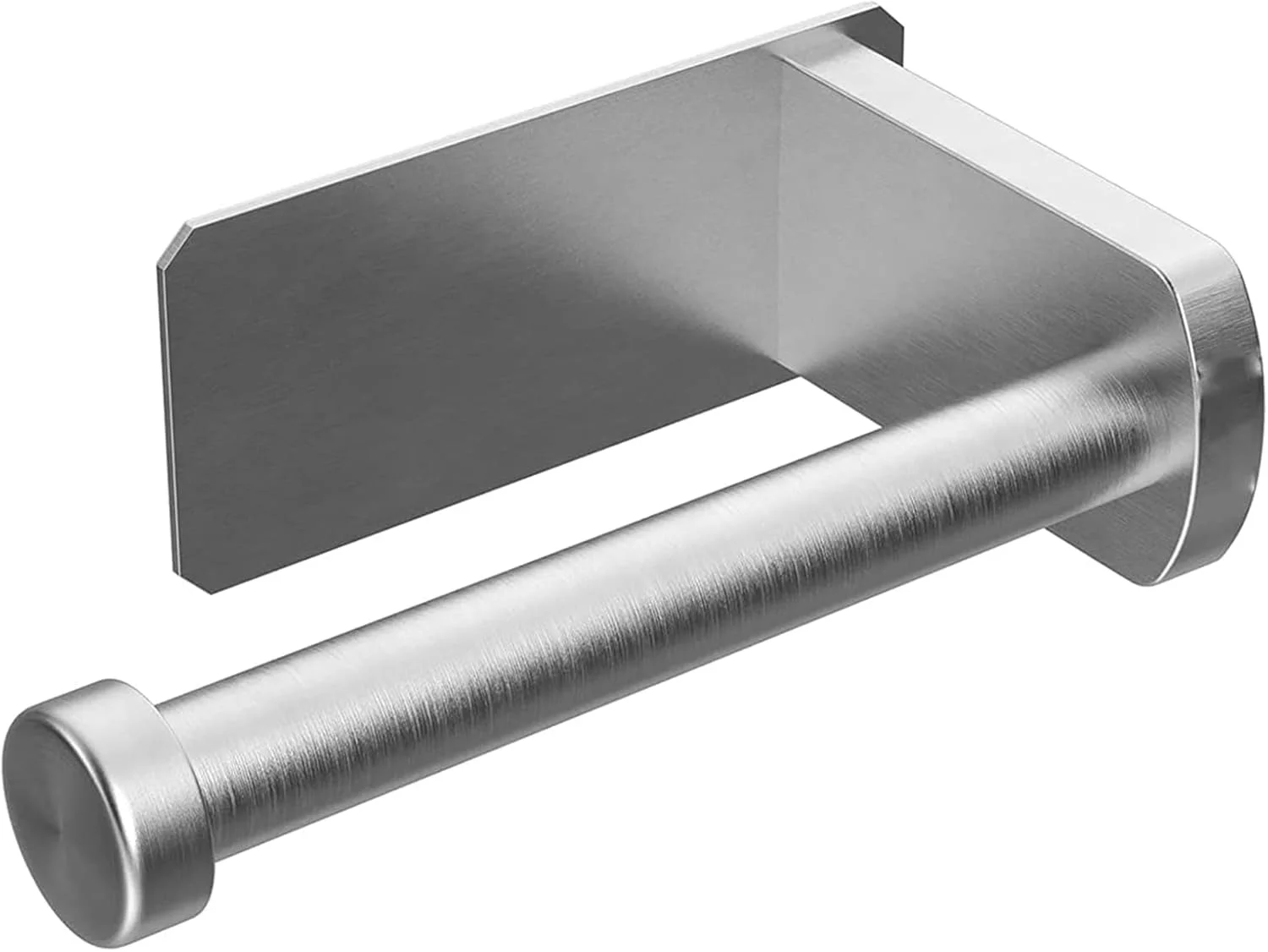 نگهدارنده رول دستمال توالت Tepengdie با قفسه، استیل ضد زنگ Sus304، کروم براق مدرن، نگهدارنده دستمال کاغذی، چسبی و دیواری، نگهدارنده رول دستمال کاغذی آشپزخانه و حمام (نوع 4)