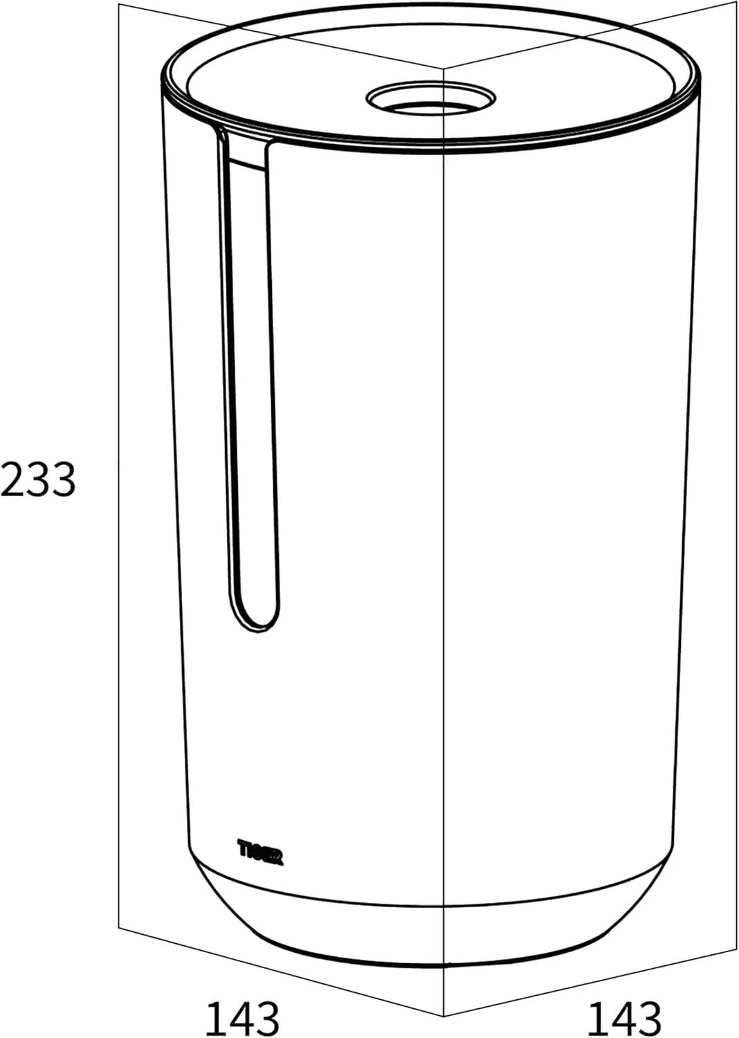 Tiger Tess Spare Toilet Paper Holder Container with Lid for Storing Toilet Paper, Plastic, Black/Anthracite, 143 x 233 x 143 mm Tiger Tess Spare Toilet Paper Holder Container with Lid for Storing Toilet Paper, Plastic, Black/Anthracite, 143 x 233 x 143 mm