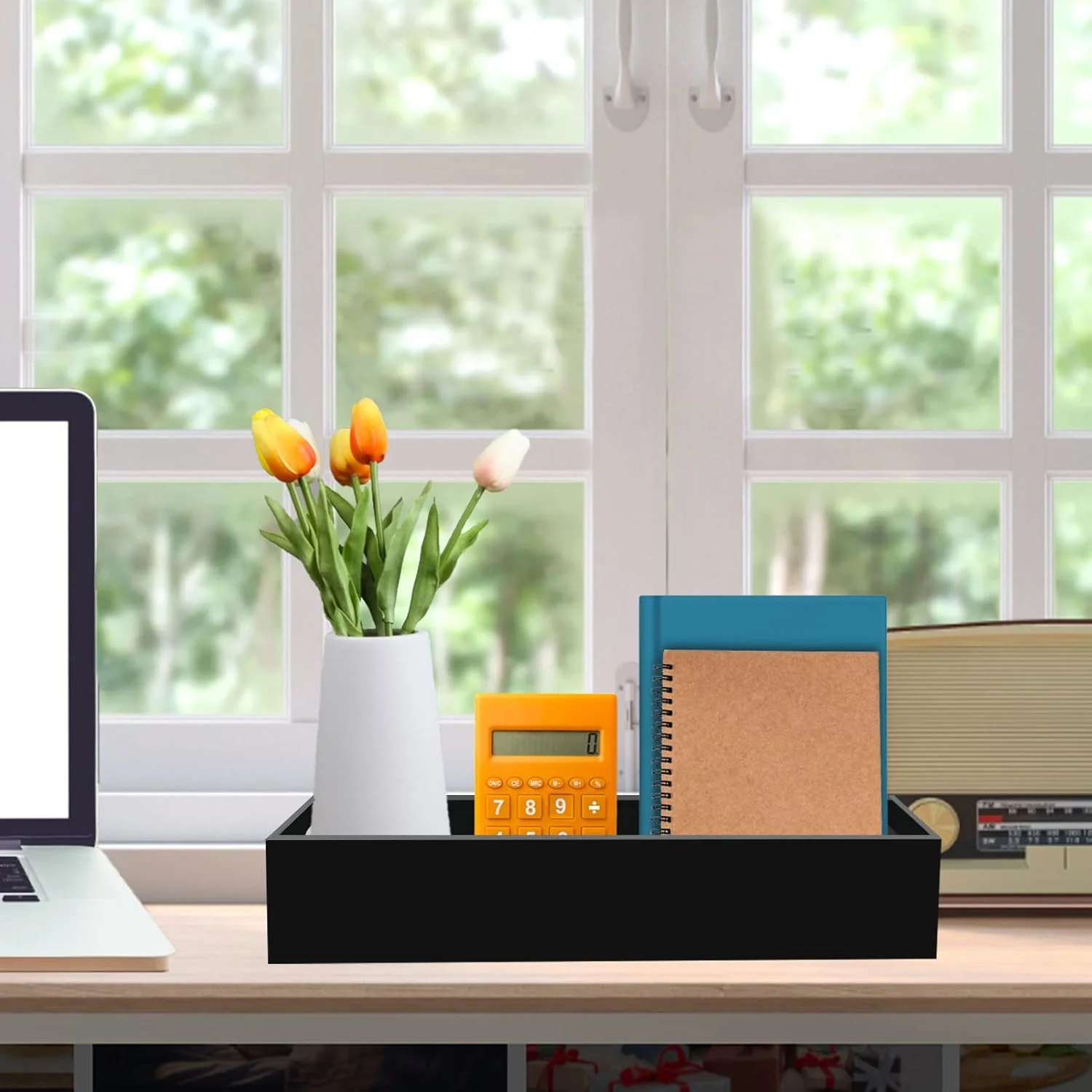 نگهدارنده دستمال توالت Tasybox با محفظه ذخیره سازی، سینی مخزن توالت اکریلیک، سینی های حمام مشکی با دسته سینی روشویی برای دکوراسیون منزل نگهدارنده دستمال توالت Tasybox با محفظه ذخیره سازی، سینی مخزن توالت اکریلیک، سینی های حمام مشکی با دسته سینی روشویی برای دکوراسیون منزل