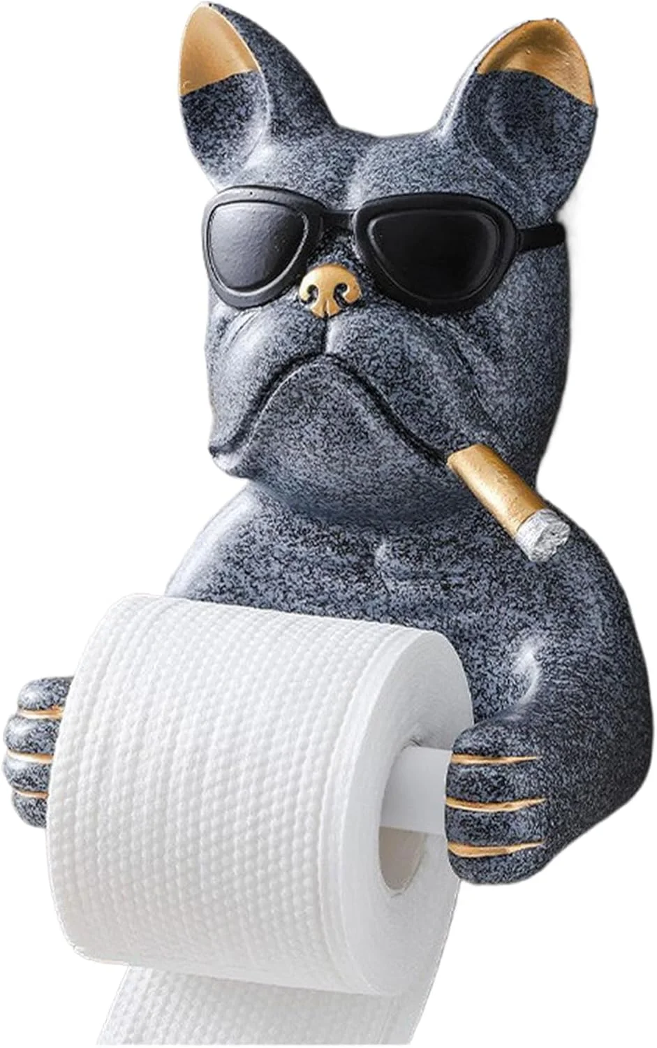 نگهدارنده دستمال توالت | قفسه دستمال توالت دیواری طرح سگ بامزه، پایه دستمال کاغذی حمام برای هتل، رستوران، دفاتر، اتاق مطالعه، کابین قایق