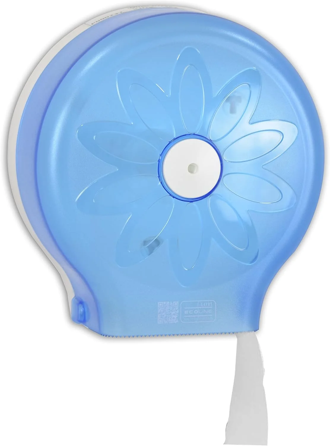 LACOT Mini Jumbo Toilet Roll Dispenser with Safety Key Locking System, Durable unbreakable Cover - Maximum Roll of 10CM & a Diameter of 23CM (Blue)