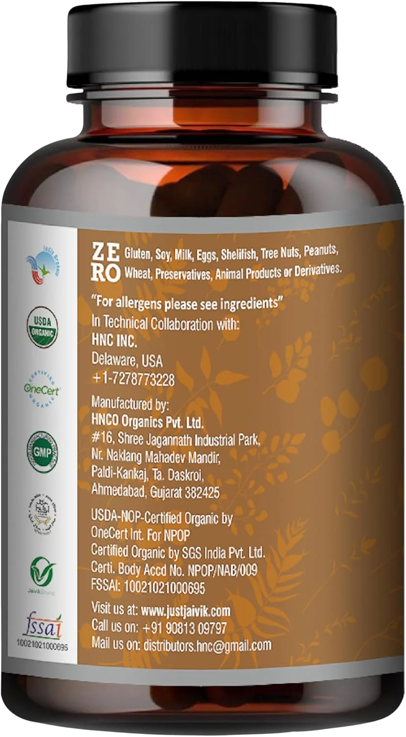 قرص تری فالا ارگانیک جاست جیویک (آمله + بیبهیتکی + هاریتاکی) - مکمل غذایی - 750 میلی گرم (بسته 90 عددی قرص ارگانیک) | فرمول متعادل کننده برای سم زدایی و جوان سازی