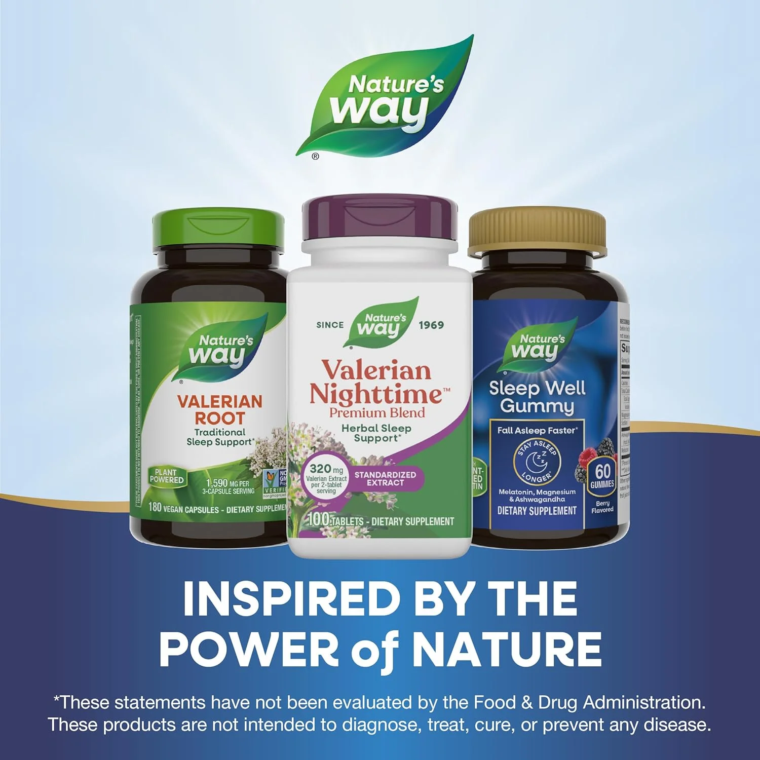 Nature's Way - قرص های گیاهی والریان مخصوص شب، 100 عدد، کد 53422 Nature's Way - قرص های گیاهی والریان مخصوص شب، 100 عدد، کد 53422