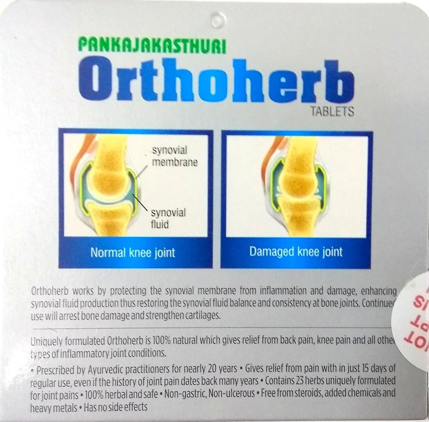 قرص های گیاهی ارتوهرب پانکاجاکاستوری - 60 عدد توسط پانکاجاکاستوری هربالز