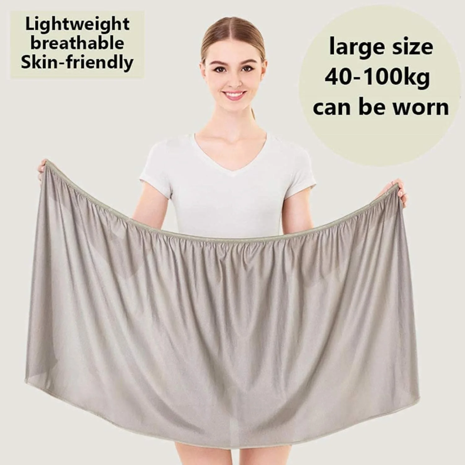 لباس بارداری ضد اشعه GFGBUOP - محافظت 360 درجه لباس بارداری ضد اشعه، محافظت در برابر وای فای 5G، خاکستری، XL لباس بارداری ضد اشعه GFGBUOP - محافظت 360 درجه لباس بارداری ضد اشعه، محافظت در برابر وای فای 5G، خاکستری، XL