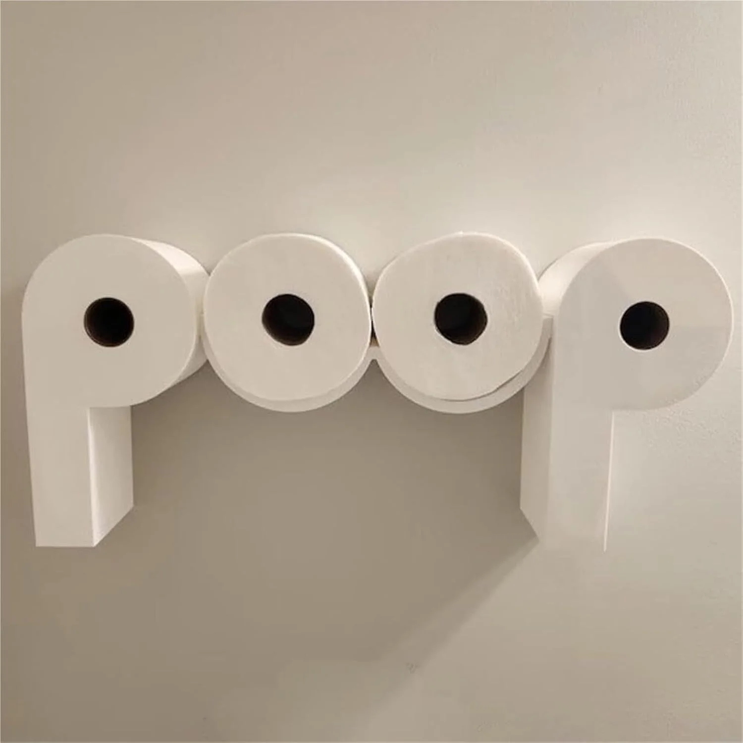 نگهدارنده دستمال توالت طرح مدفوع، قفسه نگهدارنده دستمال توالت طرح مدفوع، نصب دیواری، سه بعدی، زیبا، قفسه ذخیره سازی نصب شده روی دیوار، دکوراسیون دیواری صرفه جویی در فضا