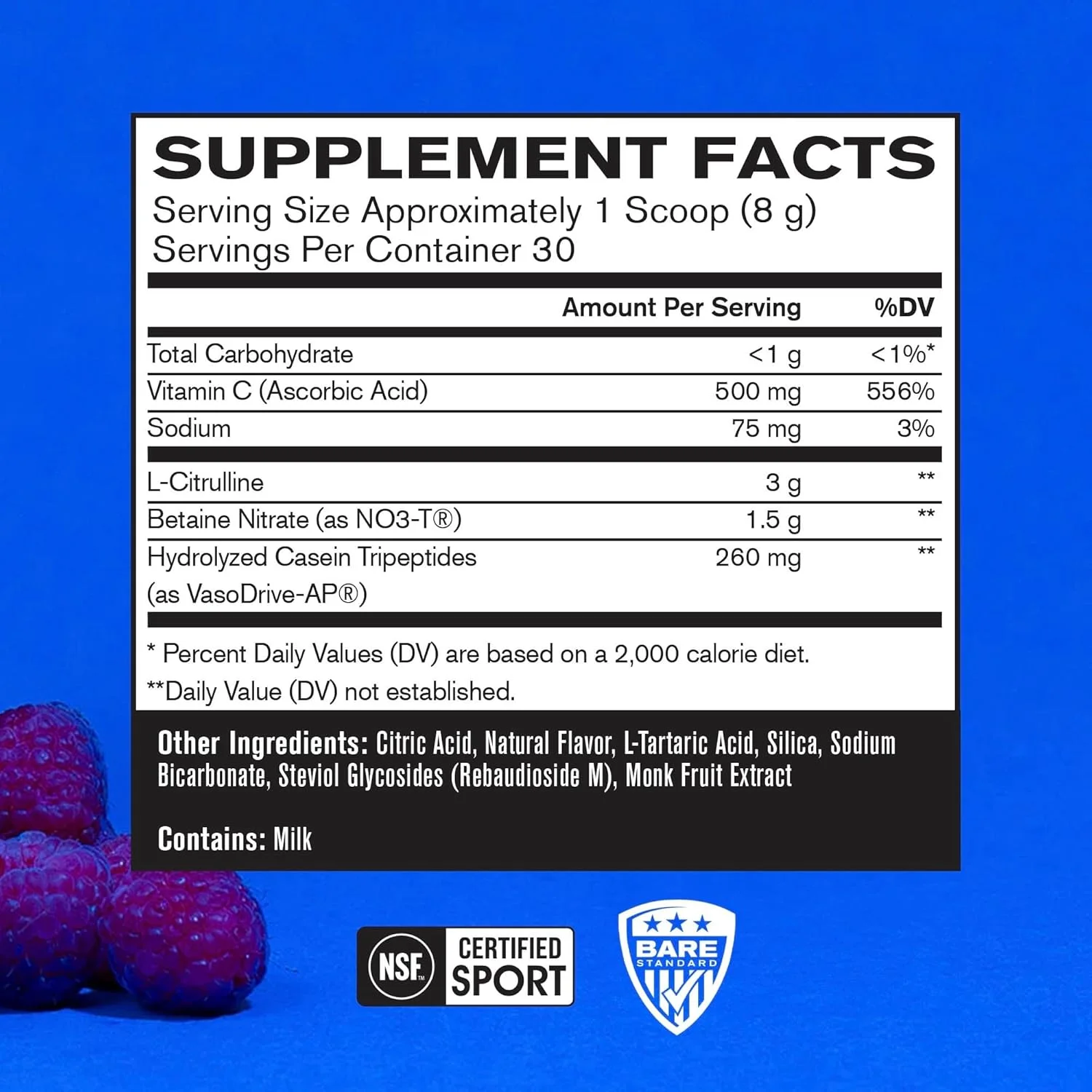 مکمل افزایش پمپ عضلانی اندوپمپ، ال-سیترولین، NO3-T بتائین نیترات و VasoDrive-AP تری پپتیدهای کازئین هیدرولیز شده (30 سروینگ، تمشک آبی) مکمل افزایش پمپ عضلانی اندوپمپ، ال-سیترولین، NO3-T بتائین نیترات و VasoDrive-AP تری پپتیدهای کازئین هیدرولیز شده (30 سروینگ، تمشک آبی)