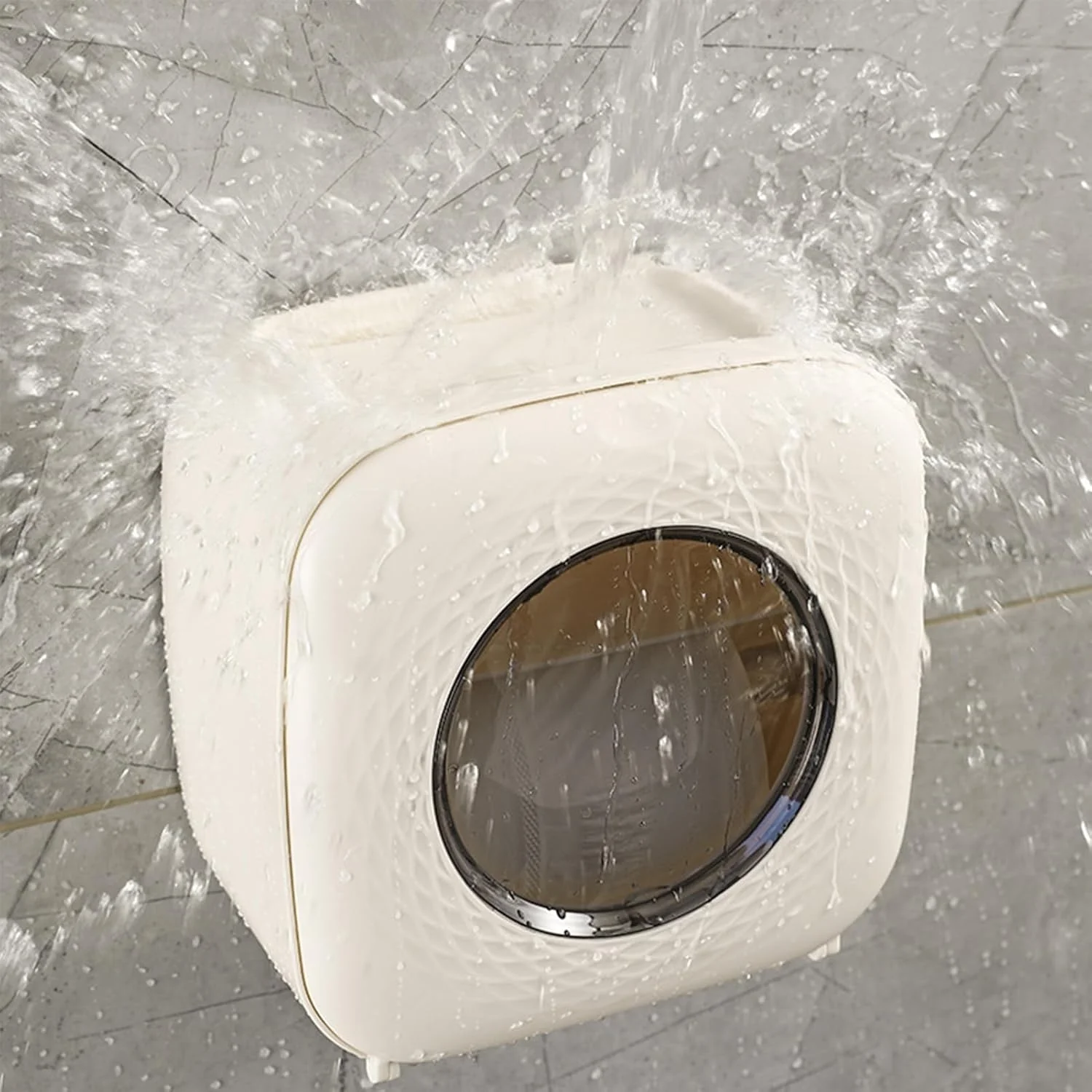 جا دستمال کاغذی توالت برای حمام - جا رولی دستمال کاغذی توالت برای حمام، قفسه ذخیره سازی ضد آب دستمال مرطوب صورت برای مسافرت با ماشین، اتاق نشیمن، کاروان، آشپزخانه، هتل