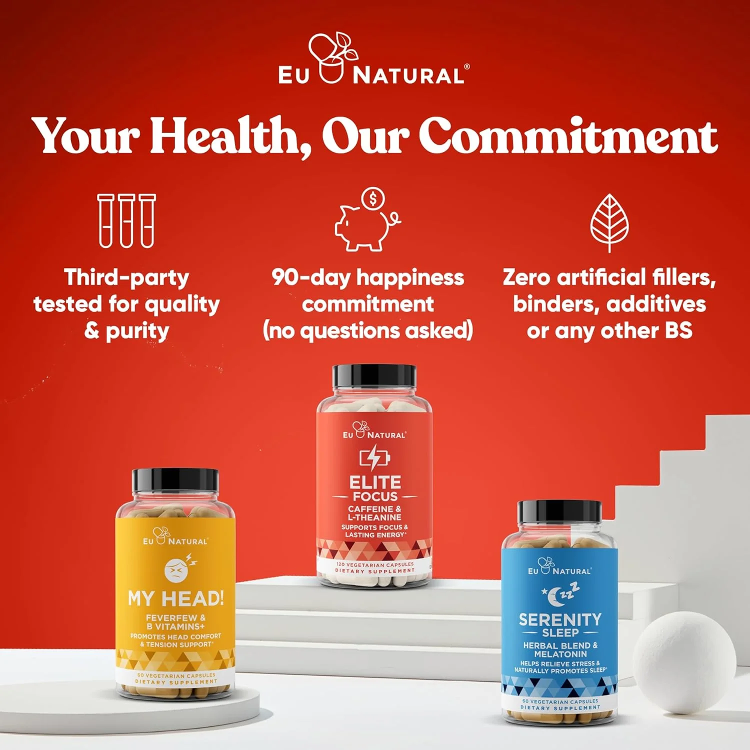 کپسول های انرژی الیت کافئین Eu Natural با ال-تیانین، 120 سافت ژل کپسول های انرژی الیت کافئین Eu Natural با ال-تیانین، 120 سافت ژل