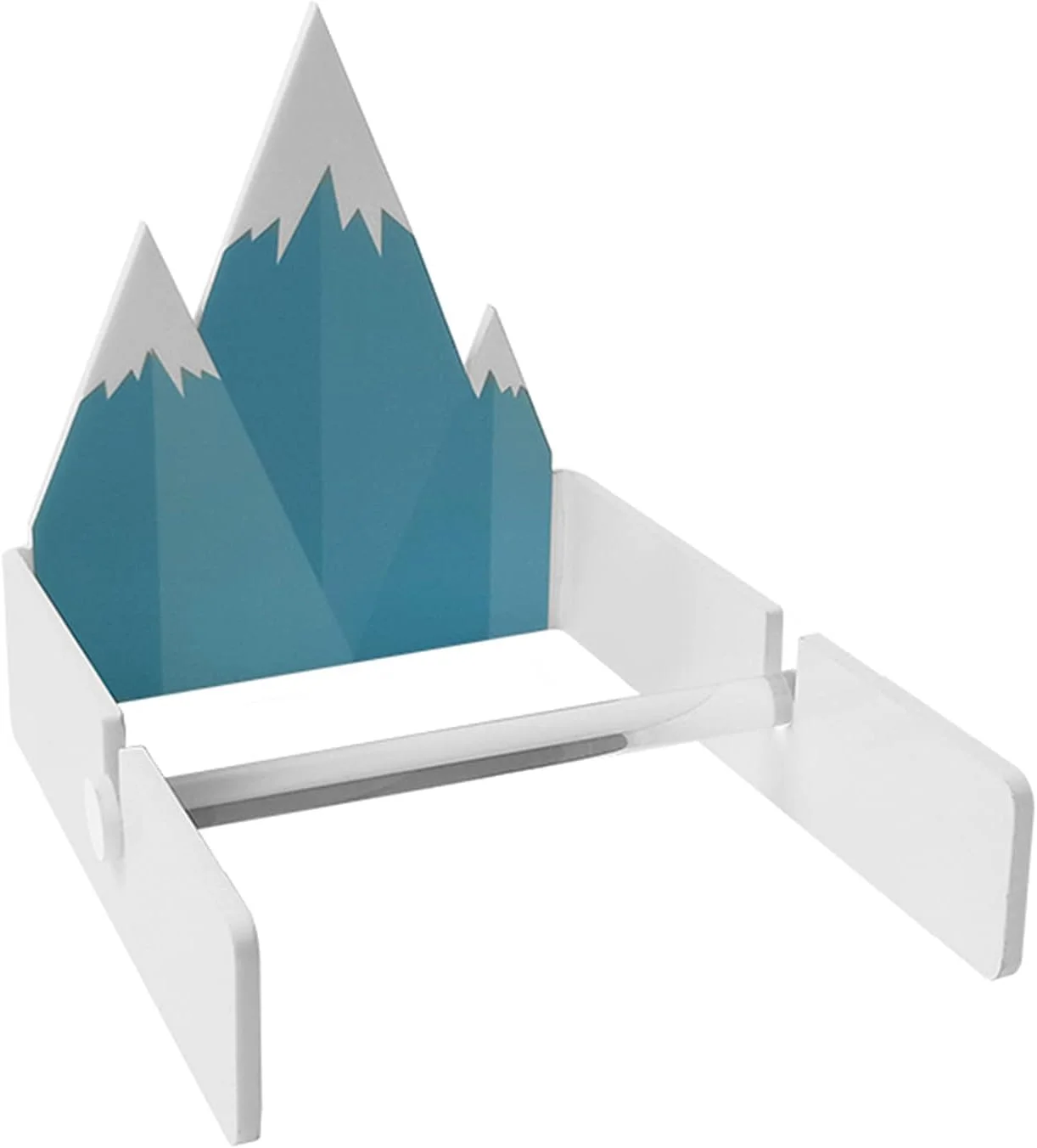 جا دستمال کاغذی دیواری LIU - پخش کننده حوله صورت یکبار مصرف برای سرویس بهداشتی حمام - جنس اکریلیک بادوام طرح کوه برفی (سایز: کوچک)