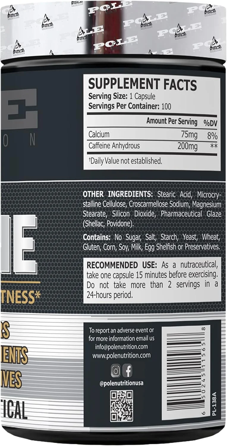 کافئین Pole Nutrition، ۱۰۰ سروینگ کافئین Pole Nutrition، ۱۰۰ سروینگ