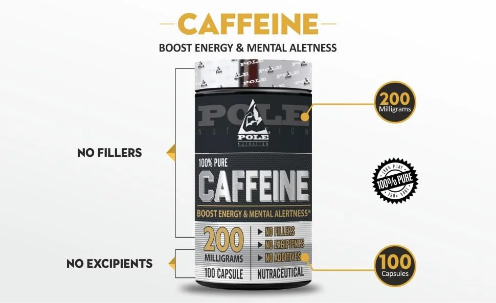 کافئین Pole Nutrition، ۱۰۰ سروینگ کافئین Pole Nutrition، ۱۰۰ سروینگ