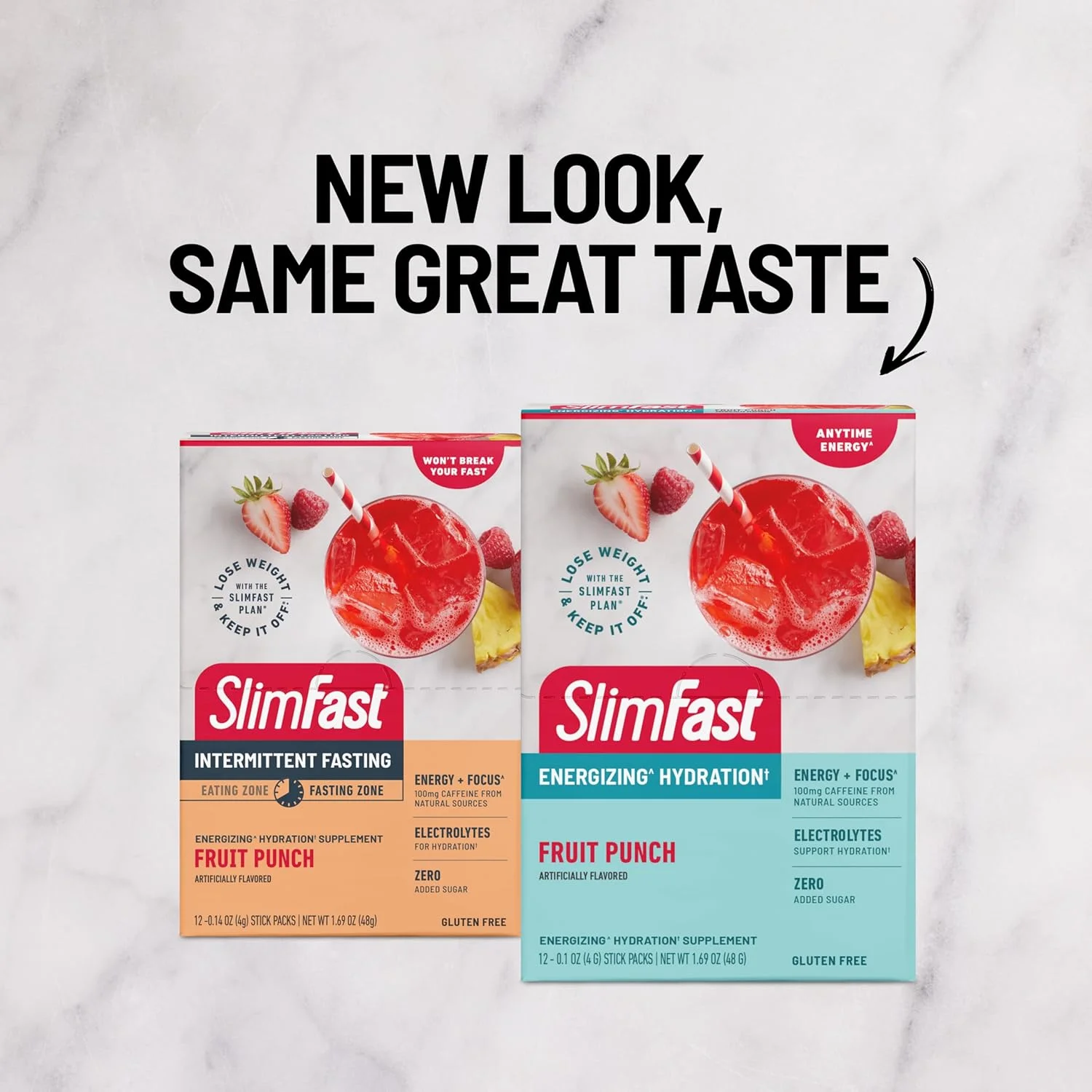 پودر مخلوط نوشیدنی SlimFast، الکترولیت های روزه داری متناوب، پودر انرژی، کافئین از منابع طبیعی - پانچ میوه (12 عدد) پودر مخلوط نوشیدنی SlimFast، الکترولیت های روزه داری متناوب، پودر انرژی، کافئین از منابع طبیعی - پانچ میوه (12 عدد)