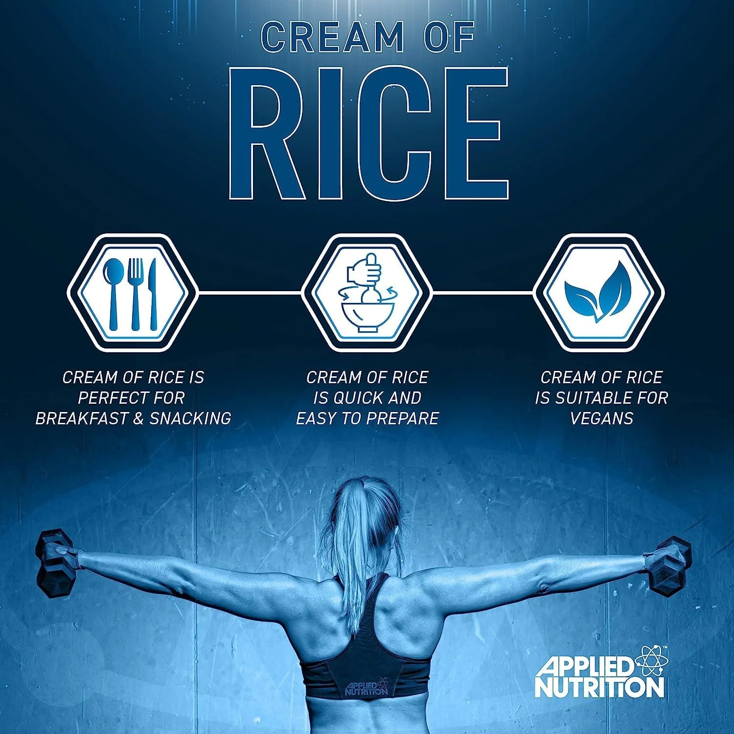 Applied Nutrition Cream of Rice - High Carbohydrate Cream of Rice Supplement, Source of Energy for Breakfast & Snacks, Easy to Digest, Low Sugar, Low Fat, Vegan, 2kg (Raspberry Ripple) Applied Nutrition Cream of Rice - High Carbohydrate Cream of Rice Supplement, Source of Energy for Breakfast & Snacks, Easy to Digest, Low Sugar, Low Fat, Vegan, 2kg (Raspberry Ripple)