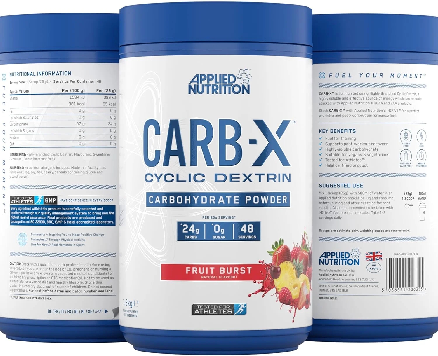 بسته تغذیه کاربردی Carb X 1.2 کیلوگرم + بطری آب Lifestyle 1000 میلی لیتر | پودر کربوهیدرات دکسترین حلقوی، پودر کربوهیدرات حین تمرین، سوخت تمرین، منبع سریع انرژی، وگان (انفجار میوه) بسته تغذیه کاربردی Carb X 1.2 کیلوگرم + بطری آب Lifestyle 1000 میلی لیتر | پودر کربوهیدرات دکسترین حلقوی، پودر کربوهیدرات حین تمرین، سوخت تمرین، منبع سریع انرژی، وگان (انفجار میوه)