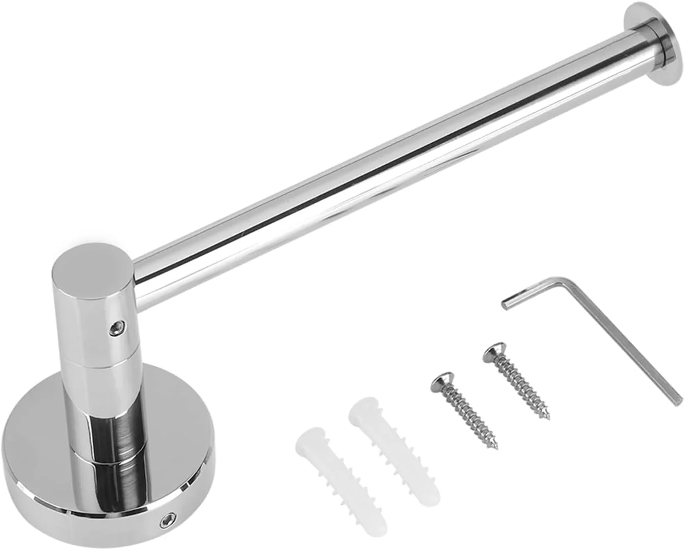 جا دستمال توالت استیل ضد زنگ، نگهدارنده رول دستمال کاغذی دیواری برای اتاق خواب و آشپزخانه