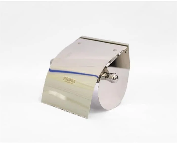 جا دستمال کاغذی توالت با درب پوششی، نگهدارنده رول دستمال کاغذی دیواری استیل ضد زنگ - KYLAQ