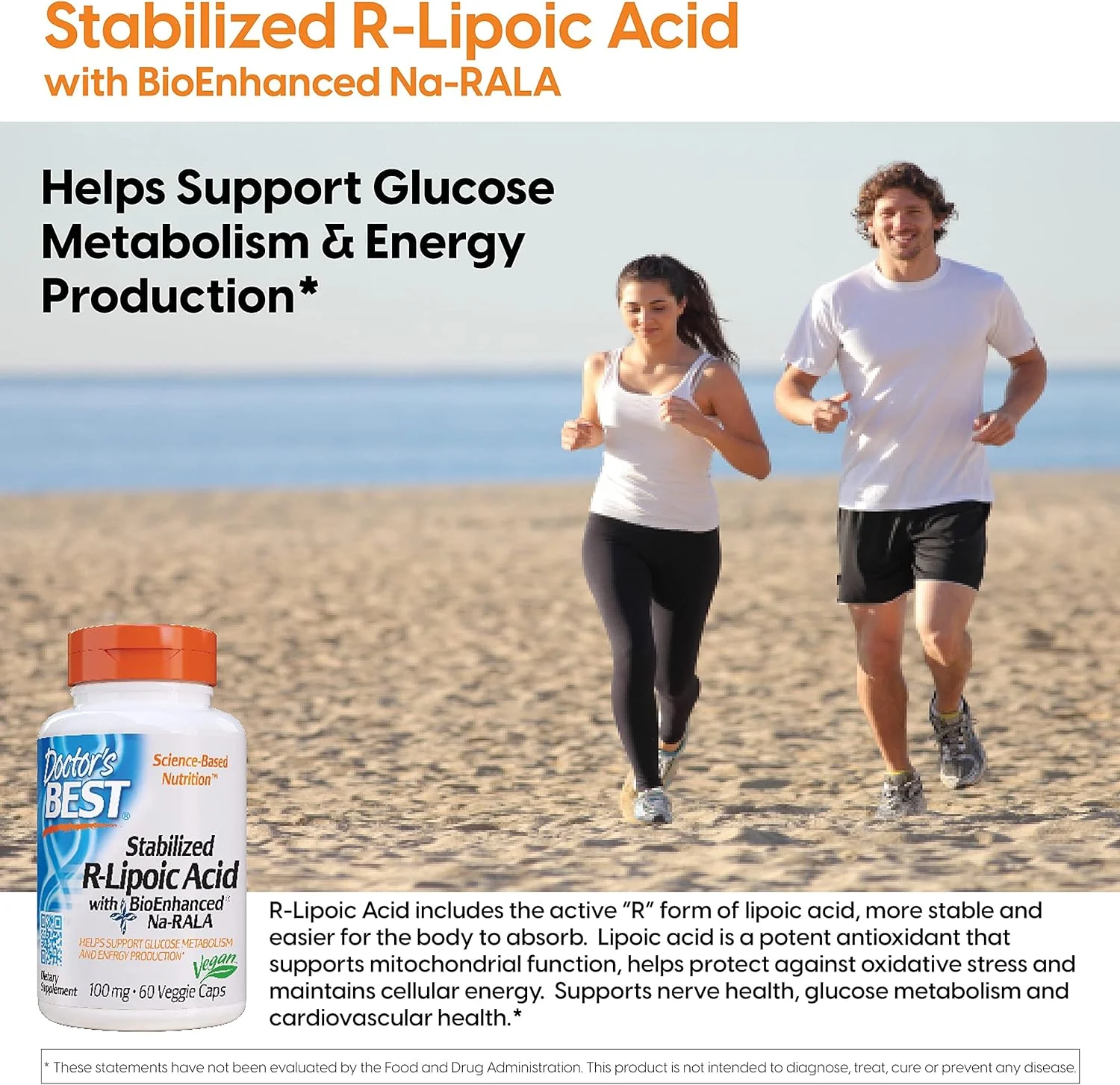 بهترین اسید آلفا لیپوئیک تثبیت شده دکتر با Na-RALA تقویت شده زیستی، به پشتیبانی از متابولیسم گلوکز و تولید انرژی کمک می کند* غیر GMO، بدون گلوتن، وگان، 100 میلی گرم، 60 عدد بهترین اسید آلفا لیپوئیک تثبیت شده دکتر با Na-RALA تقویت شده زیستی، به پشتیبانی از متابولیسم گلوکز و تولید انرژی کمک می کند* غیر GMO، بدون گلوتن، وگان، 100 میلی گرم، 60 عدد