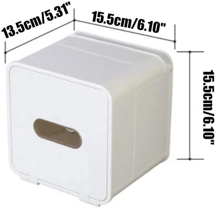 جعبه دستمال کاغذی ضد آب TTGLRT برای حمام، جا دستمال کاغذی ضد آب توالت، قفسه سینی دستمال کاغذی دیواری، جعبه نگهداری دستمال کاغذی مربعی، جا دستمال رولی آشپزخانه و حمام