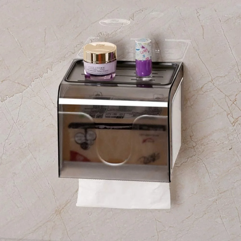 نگهدارنده دستمال توالت TTGLRT، نگهدارنده دستمال کاغذی پلاستیکی ضد آب خانگی، قفسه نگهداری دستمال کاغذی، نگهدارنده رول کاغذی دیواری، لوازم جانبی آشپزخانه و حمام