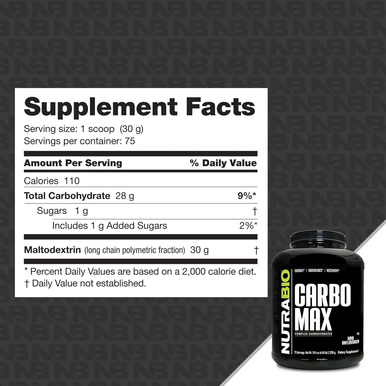 نوتراBio CarboMax مالتودکسترین - پودر کربوهیدرات پیچیده برای انرژی پایدار - غنی از کالری برای افزایش وزن و عضله - بدون طعم - 5 پوند، 75 سروینگ نوتراBio CarboMax مالتودکسترین - پودر کربوهیدرات پیچیده برای انرژی پایدار - غنی از کالری برای افزایش وزن و عضله - بدون طعم - 5 پوند، 75 سروینگ