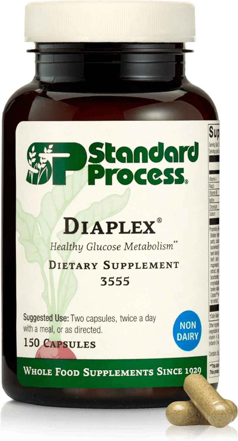 دیاپلکس Standard Process Inc. - غذای کامل برای روده، پانکراس، متابولیسم، آنتی اکسیدان، پشتیبانی از کیسه صفرا و پشتیبانی از قند خون با پپسین، بتائین هیدروکلراید، پروتئین سویا - 150 کپسول دیاپلکس Standard Process Inc. - غذای کامل برای روده، پانکراس، متابولیسم، آنتی اکسیدان، پشتیبانی از کیسه صفرا و پشتیبانی از قند خون با پپسین، بتائین هیدروکلراید، پروتئین سویا - 150 کپسول