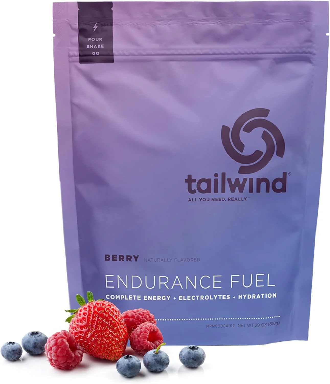 Tailwind Nutrition Endurance Fuel, Carbohydrate & Electrolyte Sports Drink Mix Powder, Gluten-Free, Vegan, Berry, 30 Servings Tailwind Nutrition Endurance Fuel, Carbohydrate & Electrolyte Sports Drink Mix Powder, Gluten-Free, Vegan, Berry, 30 Servings