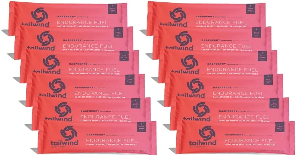Tailwind Nutrition Caffeinated Raspberry Buzz Endurance Fuel (12 Stick Packs) - Hydration Drink Mix with Electrolytes, Carbohydrates - Non-GMO, Gluten-Free, Vegan, No Soy or Dairy Tailwind Nutrition Caffeinated Raspberry Buzz Endurance Fuel (12 Stick Packs) - Hydration Drink Mix with Electrolytes, Carbohydrates - Non-GMO, Gluten-Free, Vegan, No Soy or Dairy