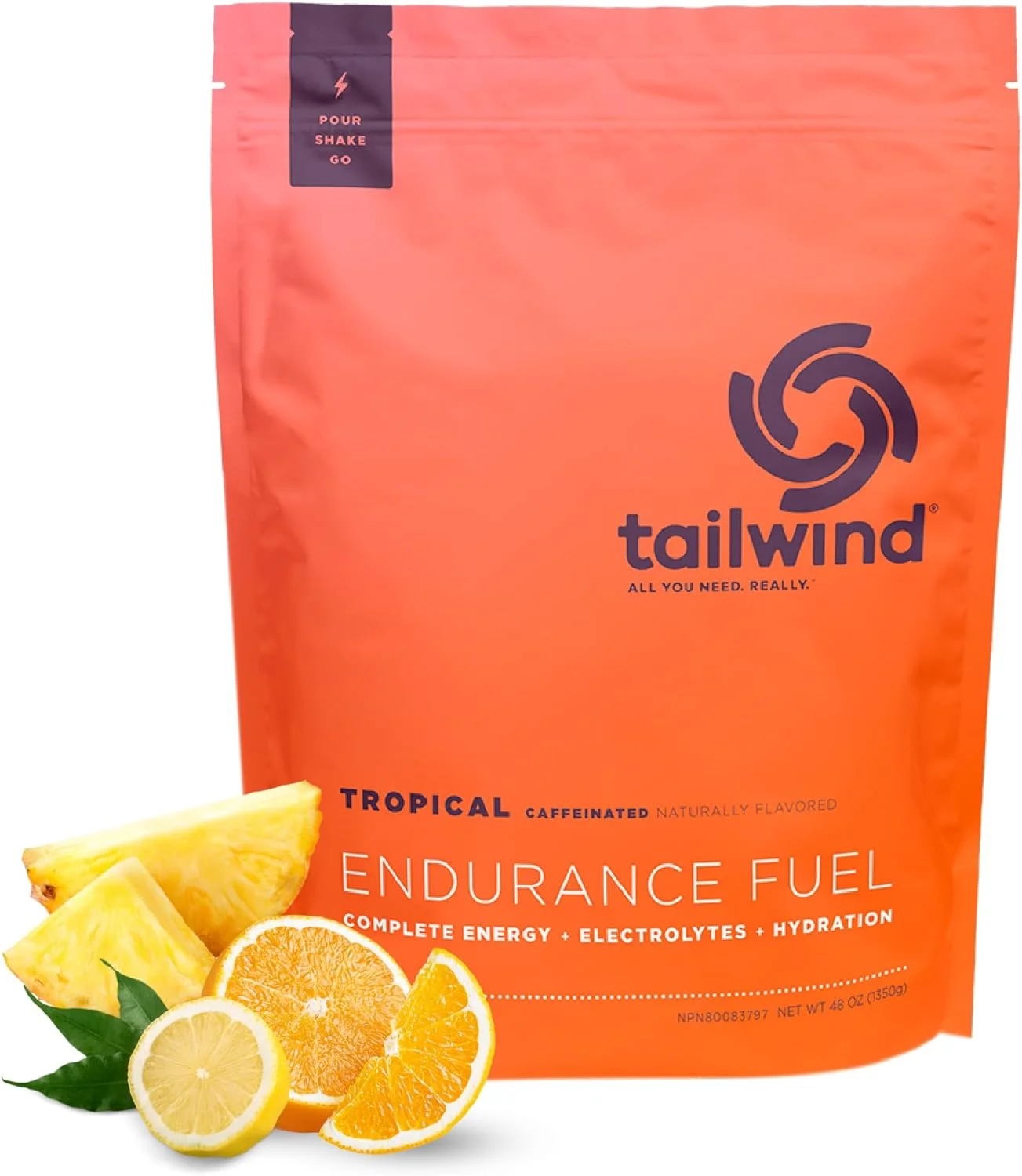 پودر مخلوط نوشیدنی ورزشی Tailwind Nutrition Endurance Fuel، کربوهیدرات و الکترولیت، بدون گلوتن، وگان، Tropical Buzz، 50 سروینگ (کافئین دار) پودر مخلوط نوشیدنی ورزشی Tailwind Nutrition Endurance Fuel، کربوهیدرات و الکترولیت، بدون گلوتن، وگان، Tropical Buzz، 50 سروینگ (کافئین دار)