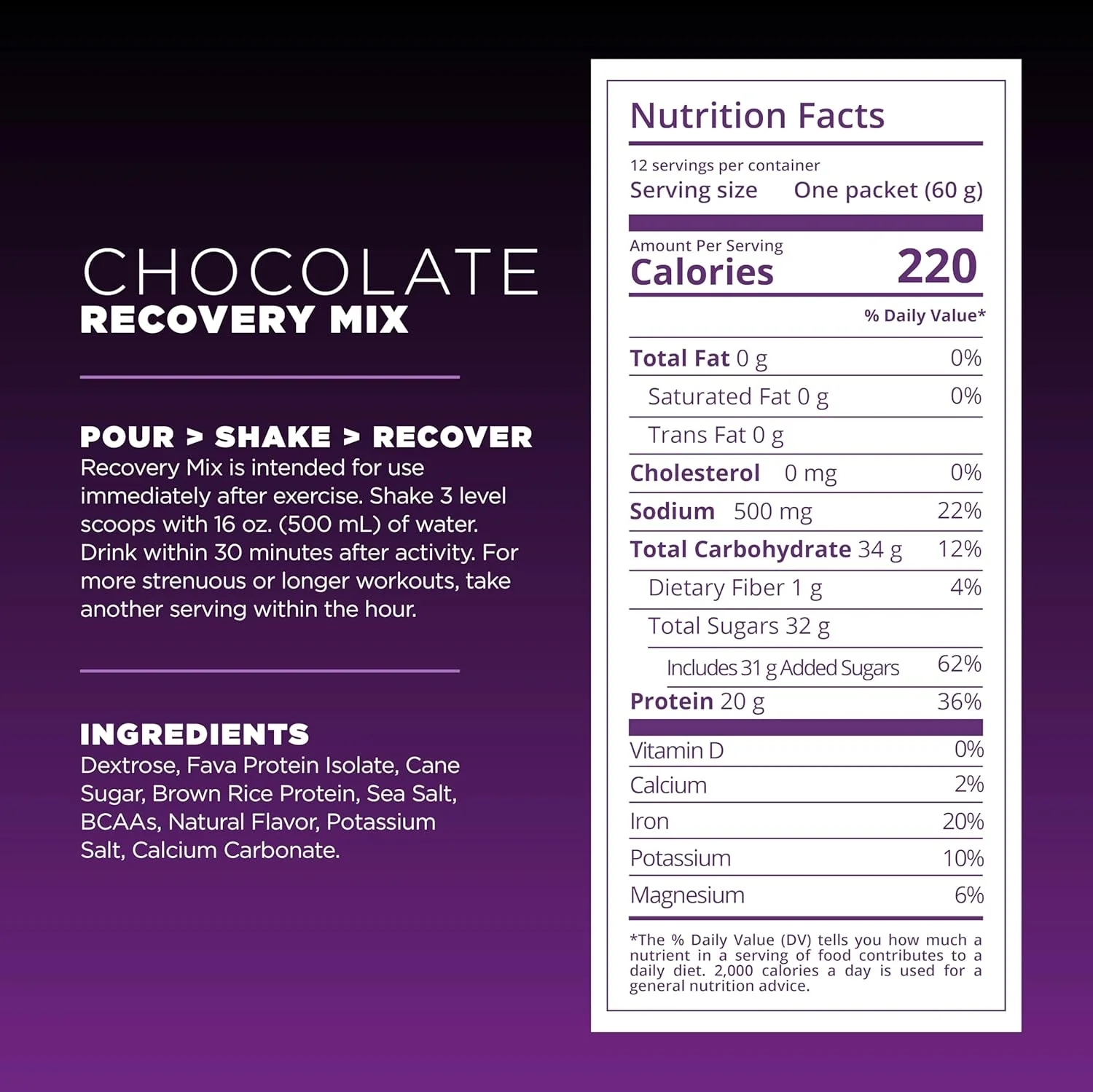Tailwind Nutrition Recovery Mix, Complete Protein, Carbohydrates, and Electrolytes Powder Drink Mix for Post-Workout, Free of Gluten, Soy, and Dairy, Vegan, 12 Servings, Chocolate Tailwind Nutrition Recovery Mix, Complete Protein, Carbohydrates, and Electrolytes Powder Drink Mix for Post-Workout, Free of Gluten, Soy, and Dairy, Vegan, 12 Servings, Chocolate