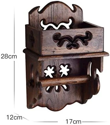 جا دستمال کاغذی چوبی طرح قدیمی، جا دستمال توالت، سینی دستمال توالت، جا رولی دستمال توالت، جا دستمال کاغذی