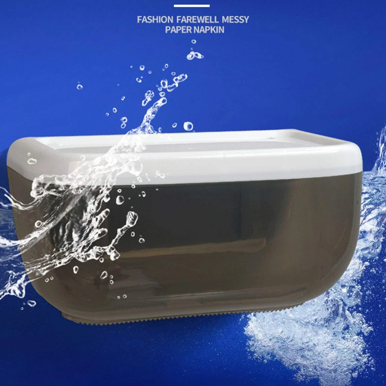 جا دستمال کاغذی دیواری ضد آب مناسب حمام و توالت، بدون نیاز به سوراخ کاری - صورتی جا دستمال کاغذی دیواری ضد آب مناسب حمام و توالت، بدون نیاز به سوراخ کاری - صورتی