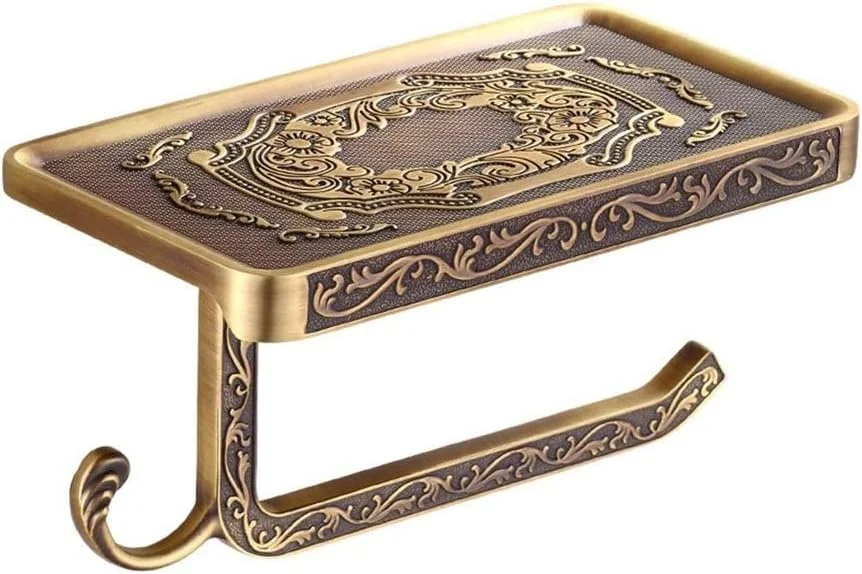 جا دستمال کاغذی توالت با قفسه لوازم جانبی حمام، قابل نصب بر روی دیوار