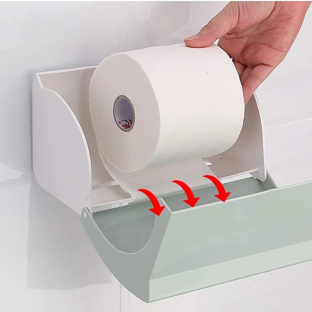 جا دستمال کاغذی UTOYA، نگهدارنده دستمال توالت با پوشش ضد آب، پلاستیکی، مناسب منزل، سایز 11.5 * 20 * 12.5 سانتی متر جا دستمال کاغذی UTOYA، نگهدارنده دستمال توالت با پوشش ضد آب، پلاستیکی، مناسب منزل، سایز 11.5 * 20 * 12.5 سانتی متر