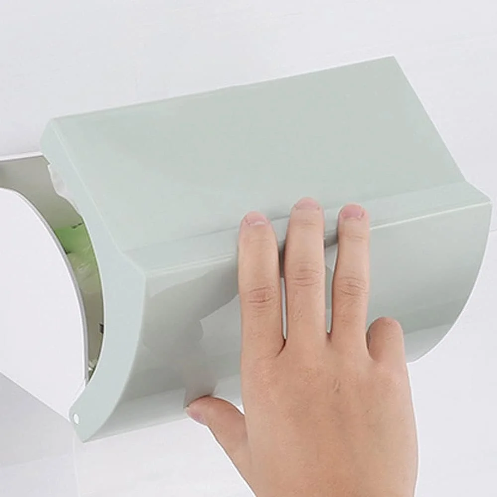 جا دستمال کاغذی UTOYA، نگهدارنده دستمال توالت با پوشش ضد آب، پلاستیکی، مناسب منزل، سایز 11.5 * 20 * 12.5 سانتی متر جا دستمال کاغذی UTOYA، نگهدارنده دستمال توالت با پوشش ضد آب، پلاستیکی، مناسب منزل، سایز 11.5 * 20 * 12.5 سانتی متر