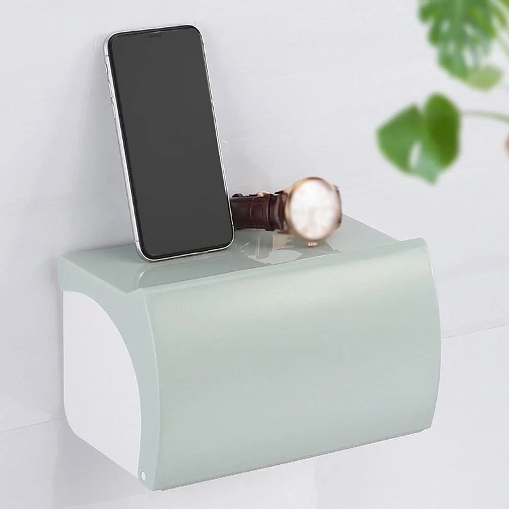 جا دستمال کاغذی UTOYA، نگهدارنده دستمال توالت با پوشش ضد آب، پلاستیکی، مناسب منزل، سایز 11.5 * 20 * 12.5 سانتی متر جا دستمال کاغذی UTOYA، نگهدارنده دستمال توالت با پوشش ضد آب، پلاستیکی، مناسب منزل، سایز 11.5 * 20 * 12.5 سانتی متر