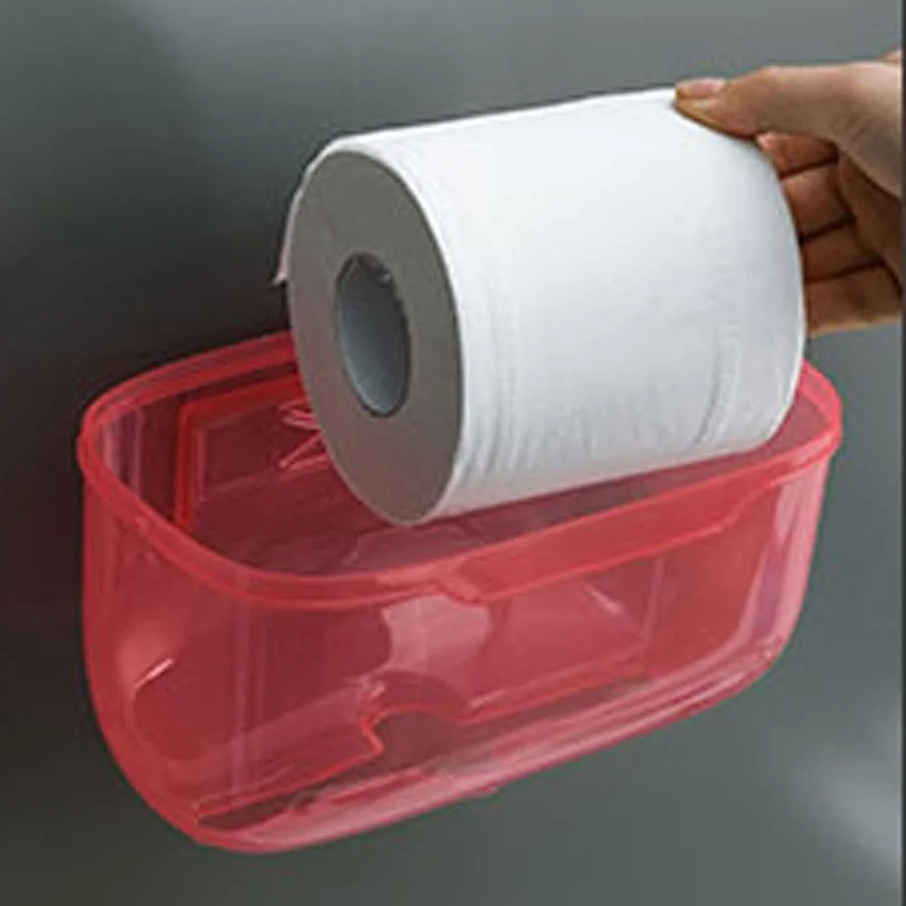 جا دستمال کاغذی یوتویا چند منظوره، نگهدارنده دستمال توالت، ضد آب پلاستیکی، رولی خود چسب سایز 22cm*13cm*13cm (رنگ : صورتی) جا دستمال کاغذی یوتویا چند منظوره، نگهدارنده دستمال توالت، ضد آب پلاستیکی، رولی خود چسب سایز 22cm*13cm*13cm (رنگ : صورتی)