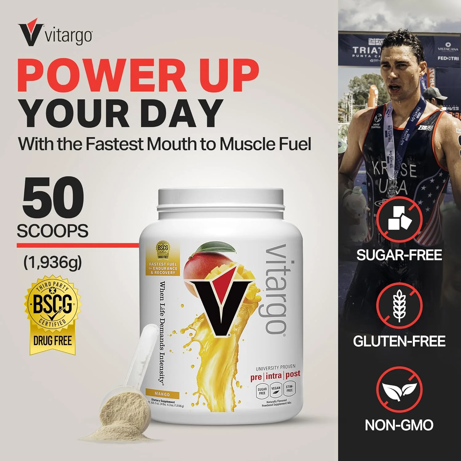 پودر کربوهیدرات ویتارگو، طعم انبه، 4 پوند | تغذیه گلیکوژن عضلات 2 برابر سریعتر | مکمل کربوهیدرات قبل و بعد از تمرین برای ریکاوری، استقامت و افزایش حجم عضلات پودر کربوهیدرات ویتارگو، طعم انبه، 4 پوند | تغذیه گلیکوژن عضلات 2 برابر سریعتر | مکمل کربوهیدرات قبل و بعد از تمرین برای ریکاوری، استقامت و افزایش حجم عضلات