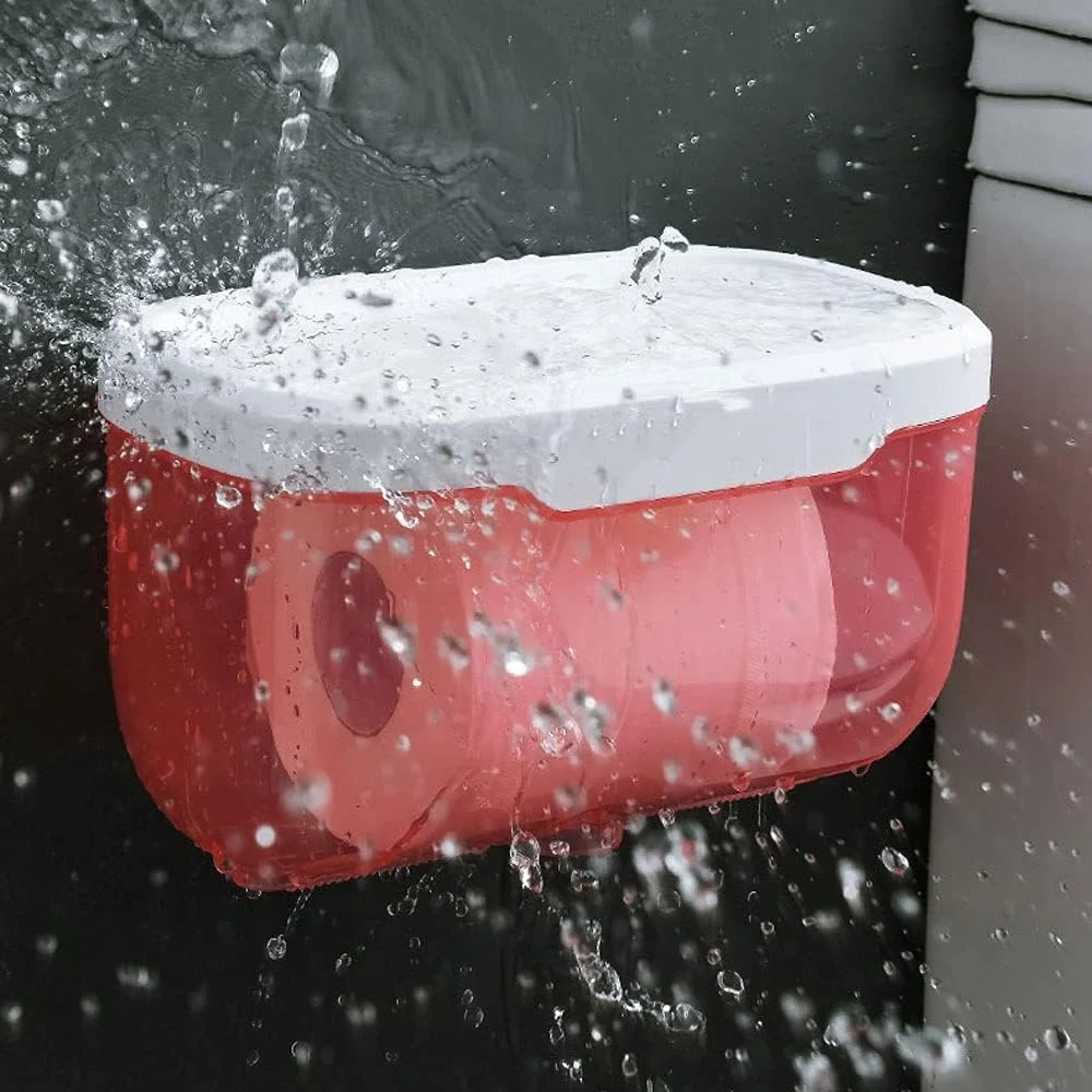 جا دستمال کاغذی یوتویا چند منظوره، نگهدارنده دستمال توالت، ضد آب پلاستیکی، رولی خود چسب سایز 22cm*13cm*13cm (رنگ : صورتی) جا دستمال کاغذی یوتویا چند منظوره، نگهدارنده دستمال توالت، ضد آب پلاستیکی، رولی خود چسب سایز 22cm*13cm*13cm (رنگ : صورتی)