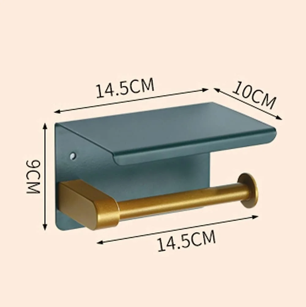 جا دستمال کاغذی UTOYA، استیل ضد زنگ، نصب دیواری، مناسب برای حمام به همراه قفسه، سایز 14.5cm*9cm*10cm جا دستمال کاغذی UTOYA، استیل ضد زنگ، نصب دیواری، مناسب برای حمام به همراه قفسه، سایز 14.5cm*9cm*10cm
