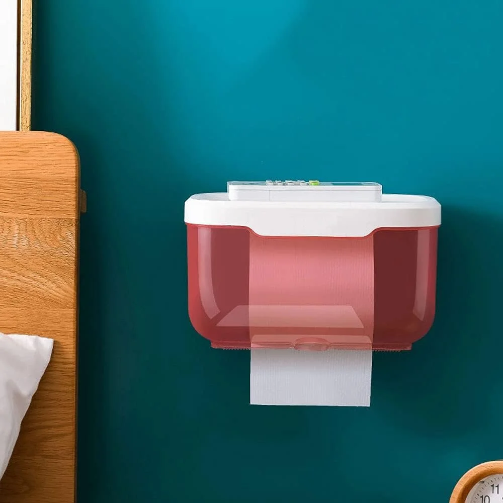 نگهدارنده دستمال کاغذی UTOYA چند منظوره، جا دستمال کاغذی ضد آب پلاستیکی رولی خود چسب مناسب حمام، سایز 22cm*13cm*13cm (رنگ: صورتی) نگهدارنده دستمال کاغذی UTOYA چند منظوره، جا دستمال کاغذی ضد آب پلاستیکی رولی خود چسب مناسب حمام، سایز 22cm*13cm*13cm (رنگ: صورتی)
