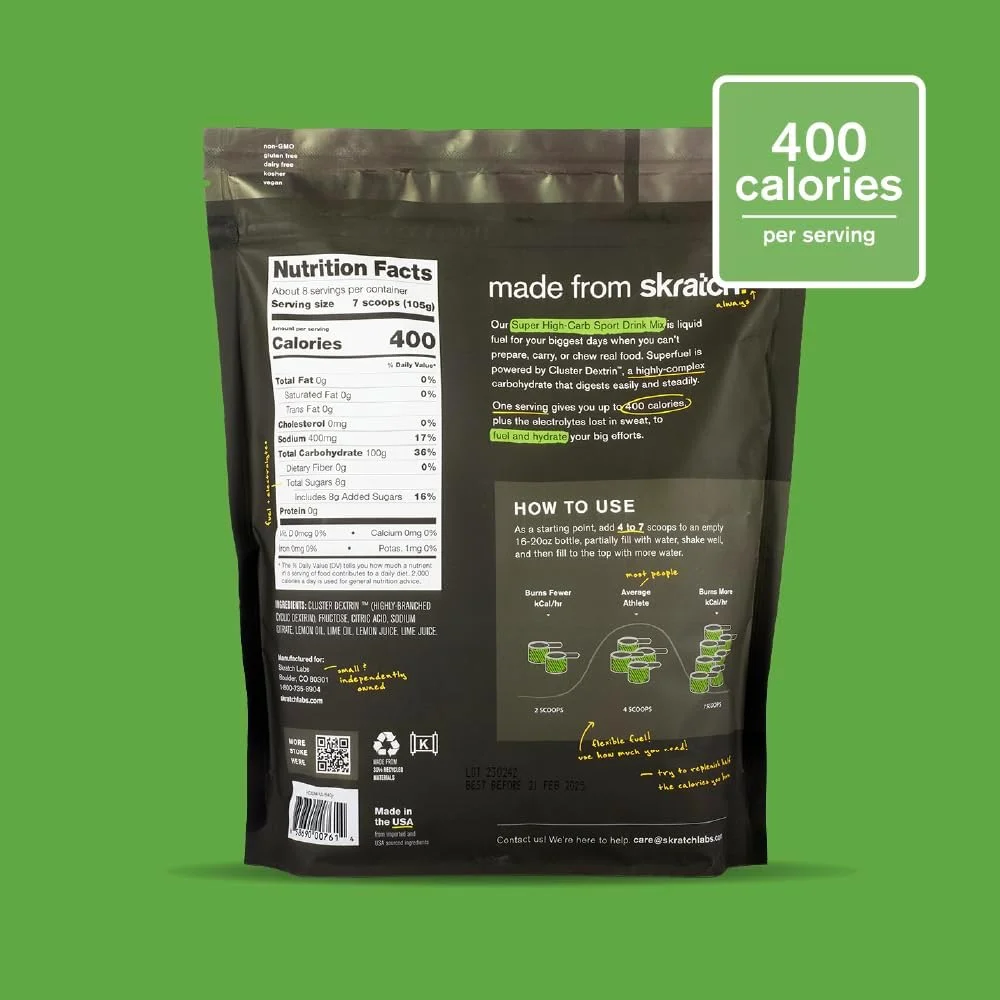 پودر هیدراتاسیون فوق العاده پر کربوهیدرات Skratch Labs | پودر کربوهیدرات با کلاستر دکسترین و الکترولیت ها | نوشیدنی انرژی زا استقامتی | لیمو + لیموترش (840 گرم) | غیر GMO، بدون گلوتن، وگان، کوشر پودر هیدراتاسیون فوق العاده پر کربوهیدرات Skratch Labs | پودر کربوهیدرات با کلاستر دکسترین و الکترولیت ها | نوشیدنی انرژی زا استقامتی | لیمو + لیموترش (840 گرم) | غیر GMO، بدون گلوتن، وگان، کوشر