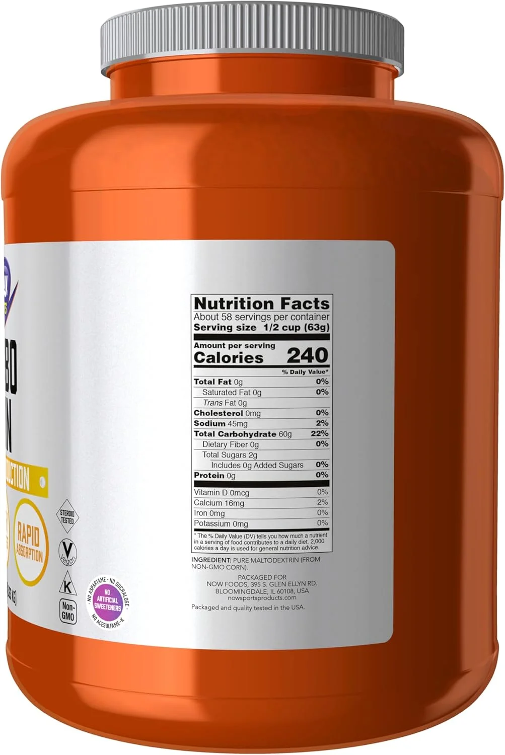 پودر مکمل غذایی کربو گین ناو اسپورتس، 8 پوند پودر مکمل غذایی کربو گین ناو اسپورتس، 8 پوند