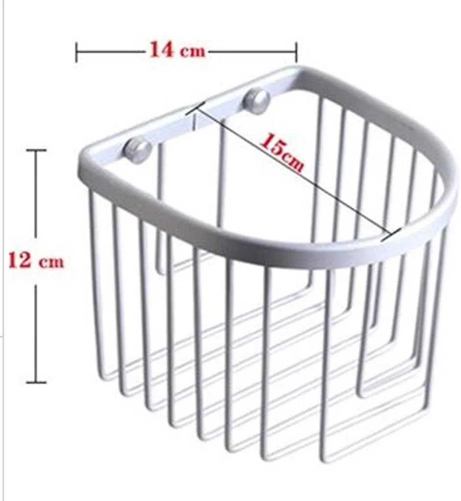 جا دستمال کاغذی دیواری UHJKLA، جعبه ذخیره سازی با قفسه، نگهدارنده دستمال توالت برای دفتر و حمام
