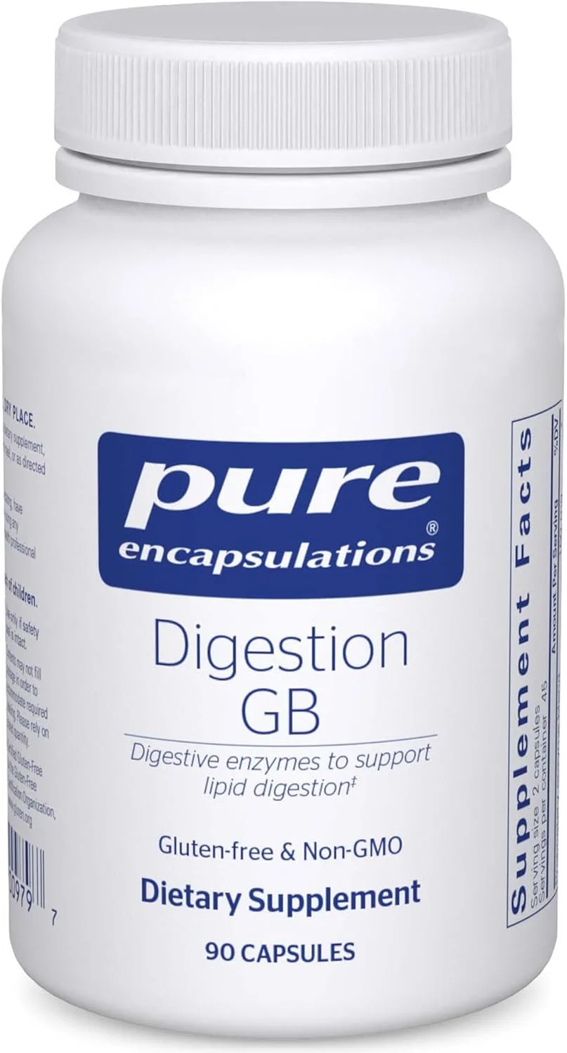 Pure Encapsulations Digestion GB | Digestive Enzyme Supplement to Support Gall Bladder and Digestion of Fat, Carbohydrates, and Protein* | 90 Capsules Pure Encapsulations Digestion GB | Digestive Enzyme Supplement to Support Gall Bladder and Digestion of Fat, Carbohydrates, and Protein* | 90 Capsules